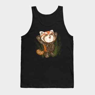 Banzai red panda Tank Top